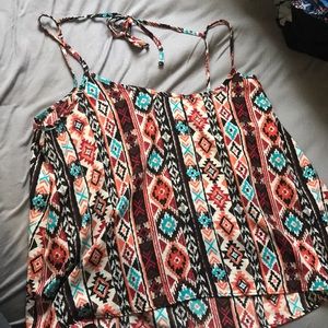 Forever 21 patterned loose tank